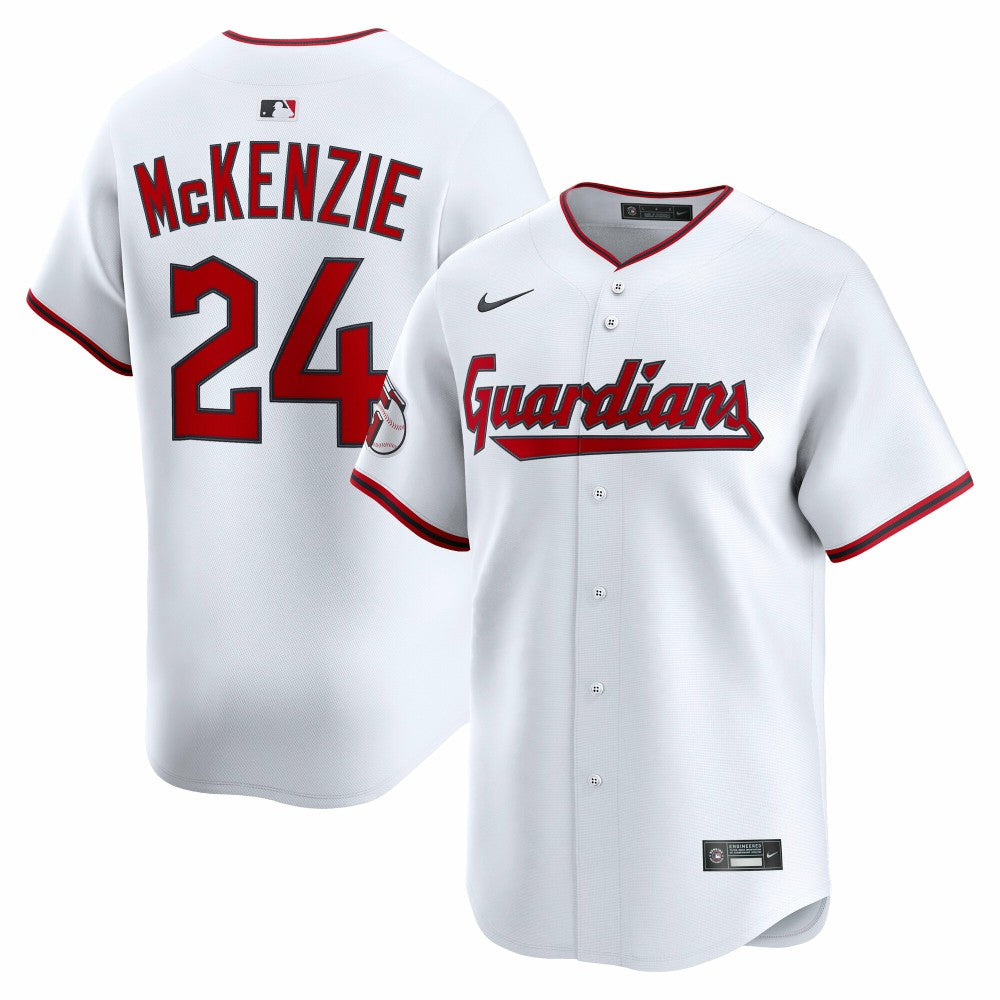 White Triston McKenzie Cleveland Guardians Nike Home Limited Player Jersey