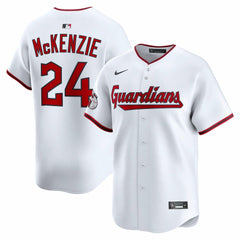 White Triston McKenzie Cleveland Guardians Nike Home Limited Player Jersey