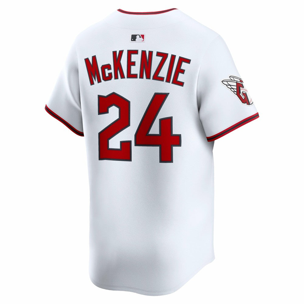 White Triston McKenzie Cleveland Guardians Nike Home Limited Player Jersey