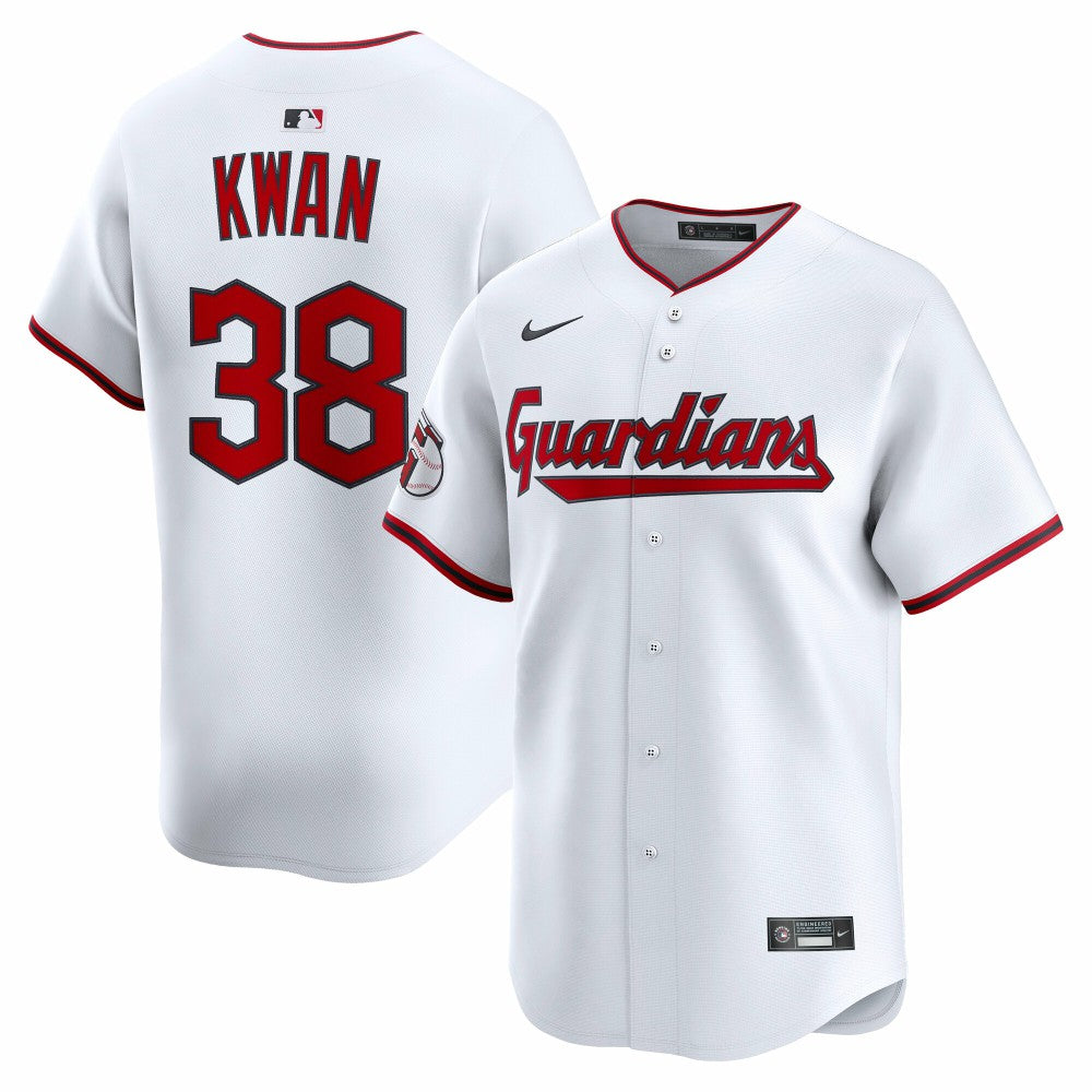 White Steven Kwan Cleveland Guardians Nike Home Limited Player Jersey