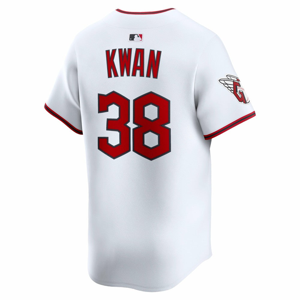 White Steven Kwan Cleveland Guardians Nike Home Limited Player Jersey