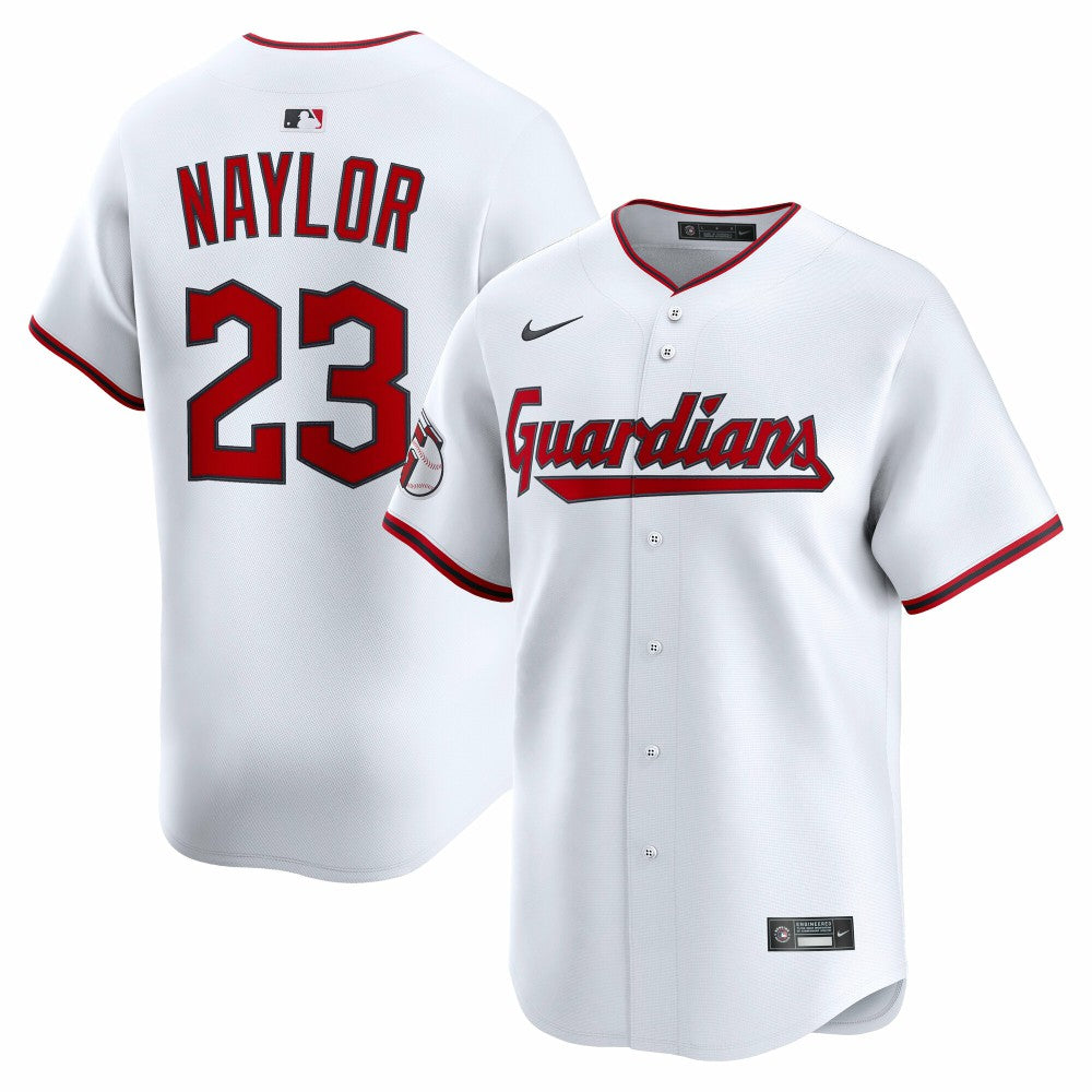 White Bo Naylor Cleveland Guardians Nike Home Limited Player Jersey