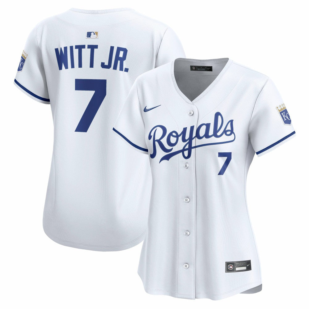 White Bobby Witt Jr. Kansas City Royals Nike Women's Home Limited Player Jersey