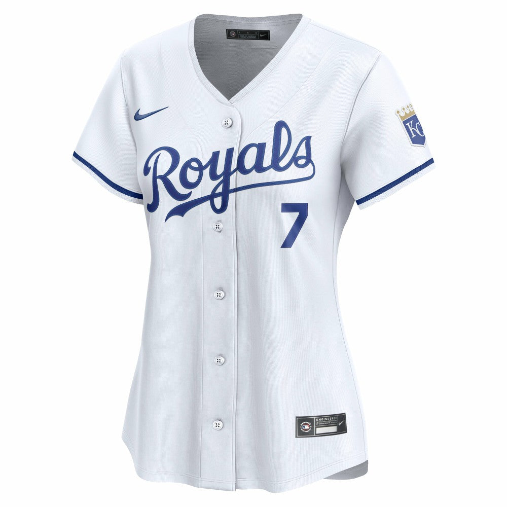 White Bobby Witt Jr. Kansas City Royals Nike Women's Home Limited Player Jersey
