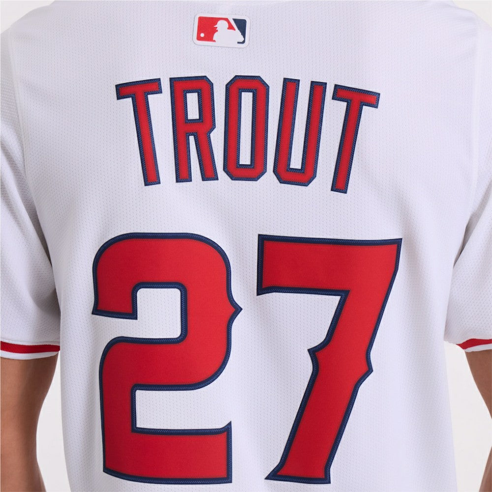 White Mike Trout Los Angeles Angels Nike Home Limited Player Jersey