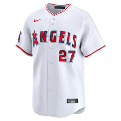 White Mike Trout Los Angeles Angels Nike Home Limited Player Jersey