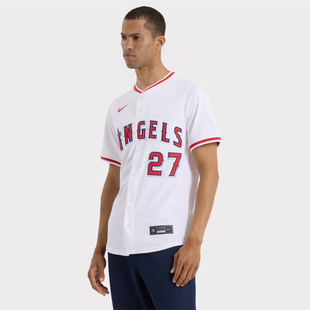 White Mike Trout Los Angeles Angels Nike Home Limited Player Jersey