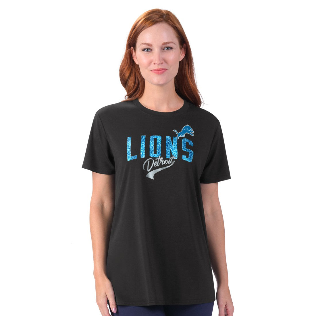 G-III 4Her by Carl Banks Women's Jacey Performance Tri-Blend T-Shirt - Detroit Lions T-shirts