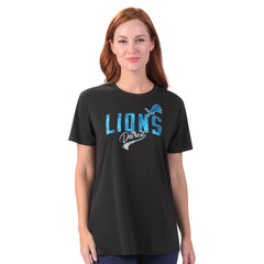 G-III 4Her by Carl Banks Women's Jacey Performance Tri-Blend T-Shirt - Detroit Lions T-shirts