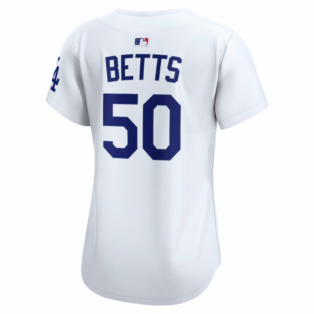 White Mookie Betts Los Angeles Dodgers Nike Women's Home Limited Player Jersey