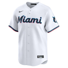 White Sandy Alcantara Miami Marlins Nike Home Limited Player Jersey