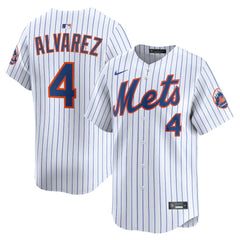 White Francisco Alvarez New York Mets Nike Home Limited Player Jersey
