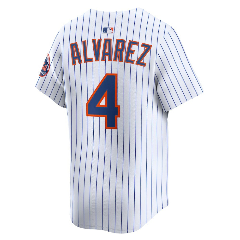 White Francisco Alvarez New York Mets Nike Home Limited Player Jersey