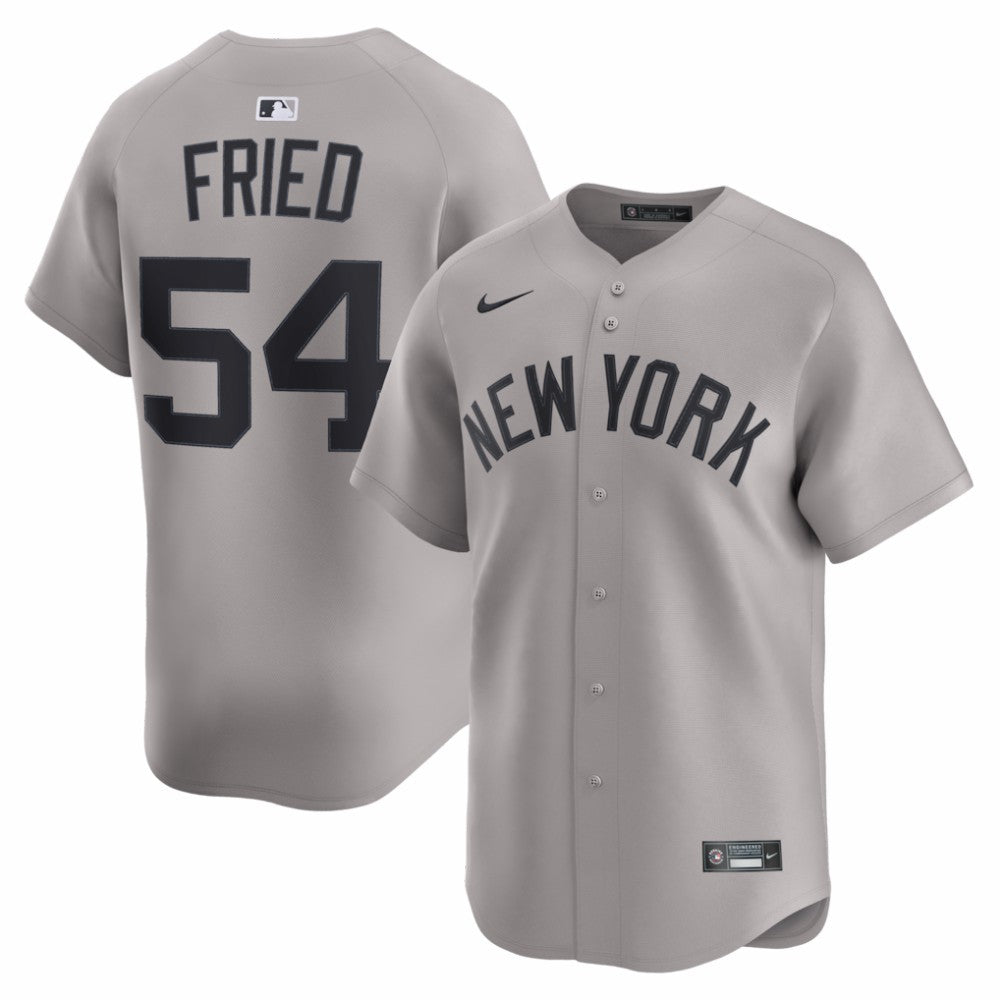 Gray Max Fried New York Yankees Nike Road Limited Player Jersey