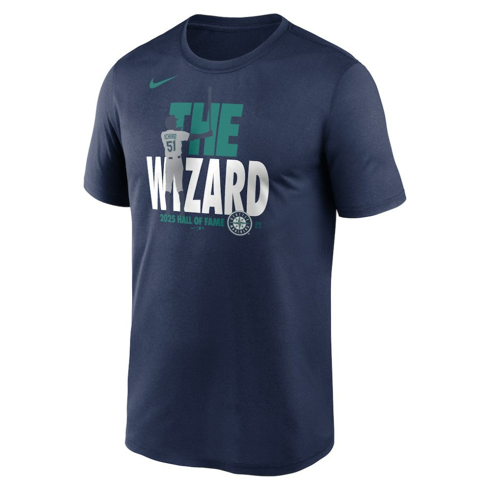 Navy Ichiro Suzuki Seattle Mariners Nike 2025 National Baseball Hall of Fame Legend T-Shirt