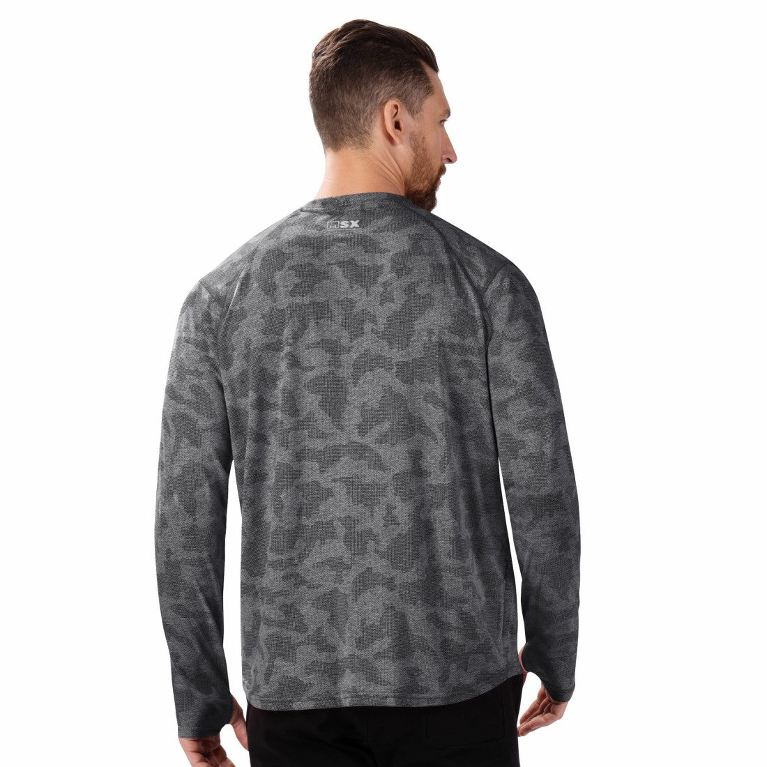 MSX by Michael Strahan Performance Camo Long Sleeve T-Shirt - Detroit Lions T-shirts