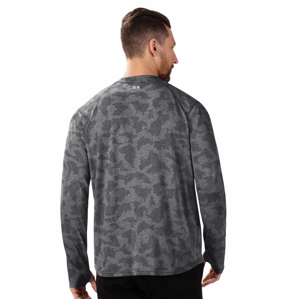 MSX by Michael Strahan Performance Camo Long Sleeve T-Shirt - Detroit Lions T-shirts