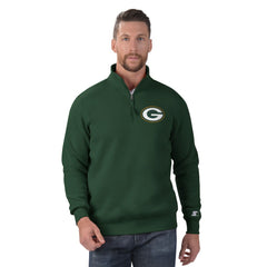 Starter Classic Quarter-Zip Pullover Sweatshirt - Green Bay Packers Pullover