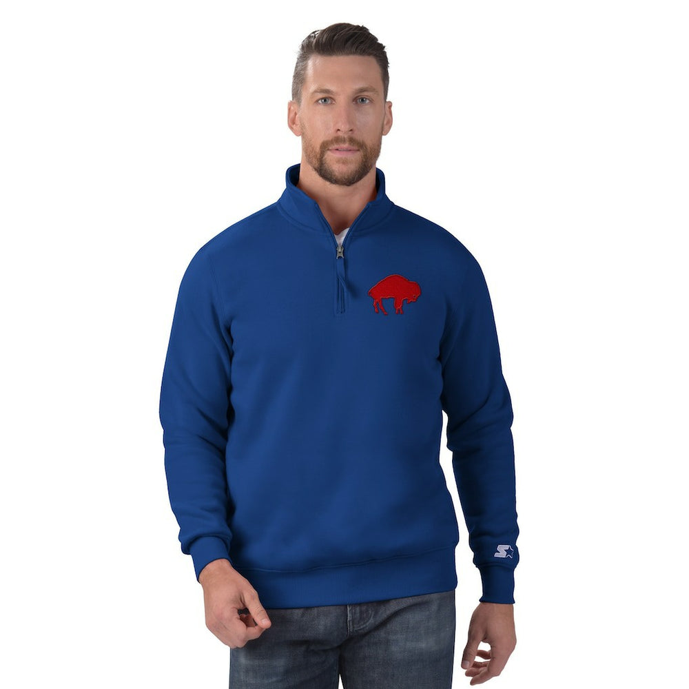 Starter Classic Quarter-Zip Pullover Sweatshirt - Buffalo Bills Pullover