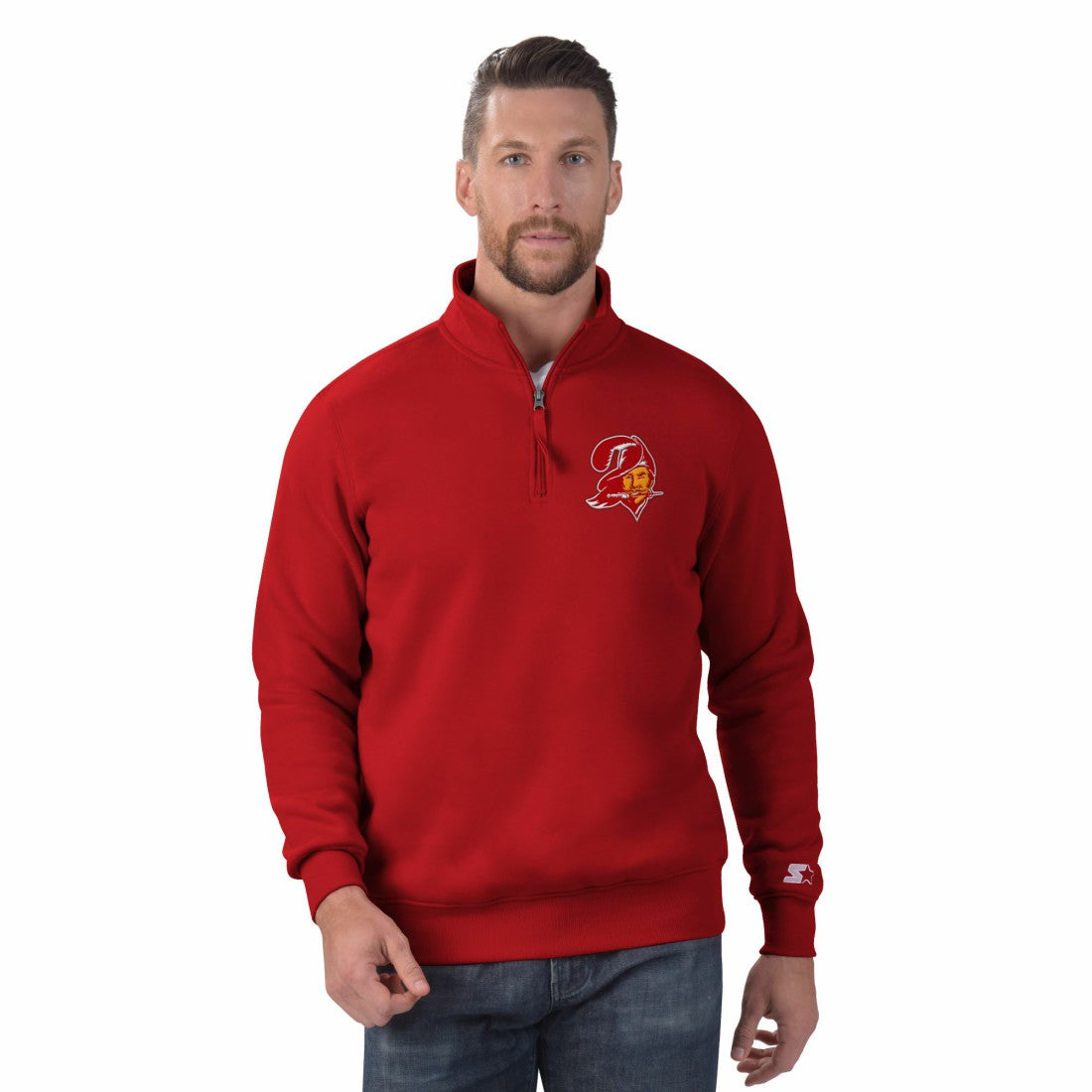 Starter Classic Quarter-Zip Pullover Sweatshirt - Tampa Bay Buccaneers Pullover