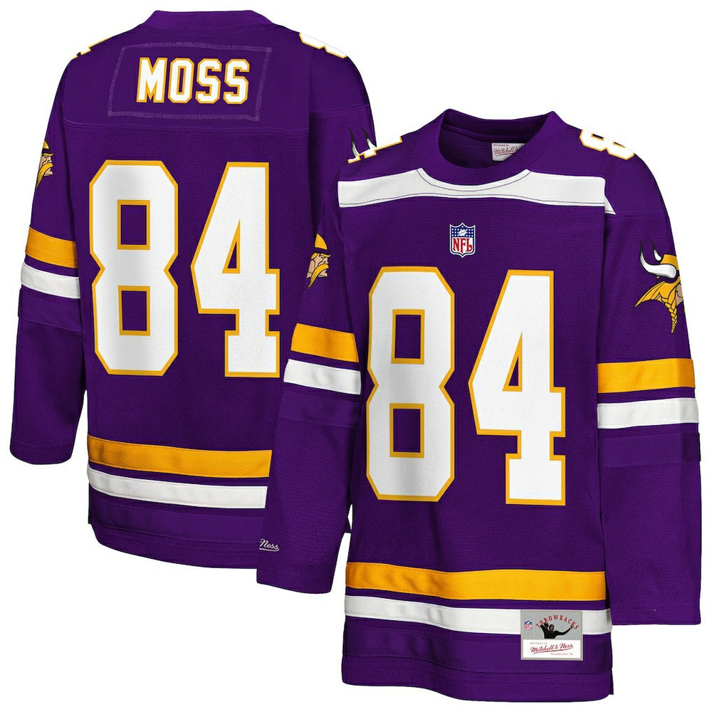 Randy Moss  Youth Hockey Fashion Jersey - Minnesota Vikings Jerseys