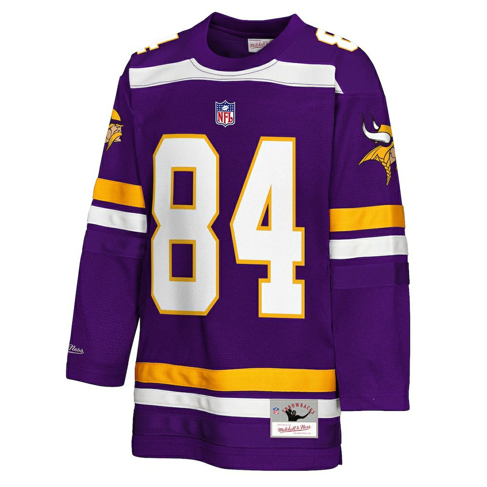 Randy Moss  Youth Hockey Fashion Jersey - Minnesota Vikings Jerseys