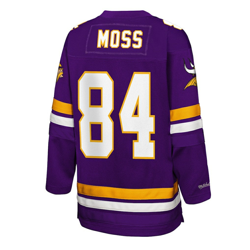 Randy Moss  Youth Hockey Fashion Jersey - Minnesota Vikings Jerseys