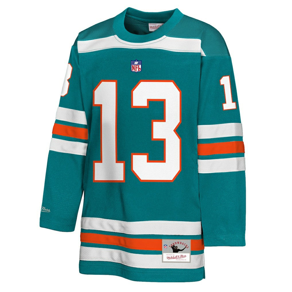 Dan Marino  Youth Hockey Fashion Jersey - Miami Dolphins Jerseys