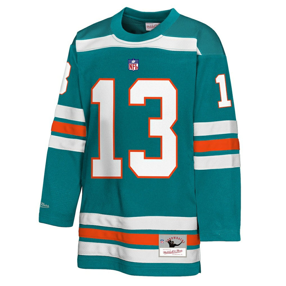 Dan Marino  Youth Hockey Fashion Jersey - Miami Dolphins Jerseys