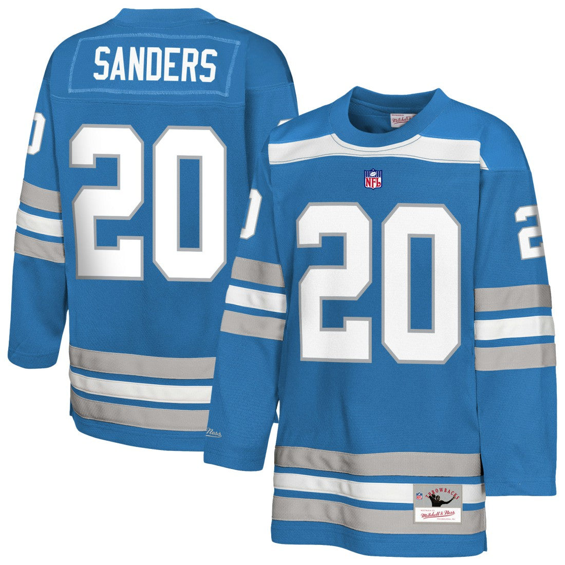 Barry Sanders  Youth Hockey Fashion Jersey - Detroit Lions Jerseys