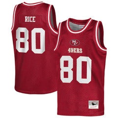 Jerry Rice  Youth Retired Player NFL Basketball Fashion Jersey - San Francisco 49ers Jerseys