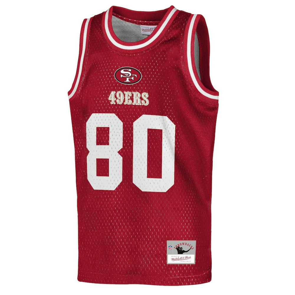Jerry Rice  Youth Retired Player NFL Basketball Fashion Jersey - San Francisco 49ers Jerseys