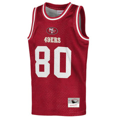Jerry Rice  Youth Retired Player NFL Basketball Fashion Jersey - San Francisco 49ers Jerseys