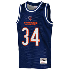 Walter Payton  Youth Retired Player NFL Basketball Fashion Jersey - Chicago Bears Jerseys