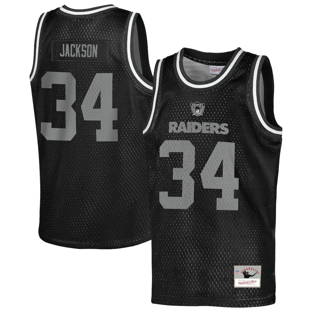 Bo Jackson  Youth Retired Player NFL Basketball Fashion Jersey - Las Vegas Raiders Jerseys