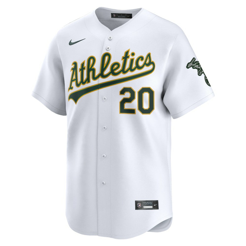 White Zack Gelof Athletics Nike Home Limited Player Jersey