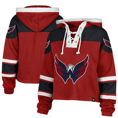 NHL Washington Capitals '47 Women's Cropped Lacer Hoodie