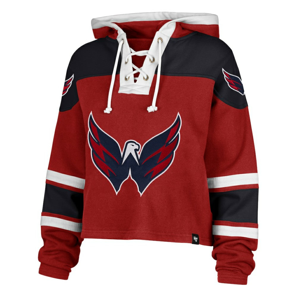 NHL Washington Capitals '47 Women's Cropped Lacer Hoodie