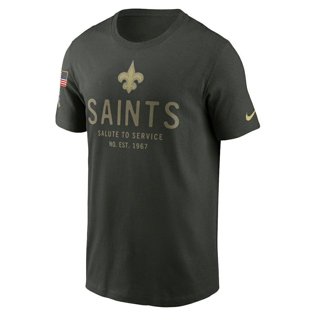 2025 Salute to Service Sideline Primary Edge Dri-FIT T-Shirt - New Orleans Saints T-shirts