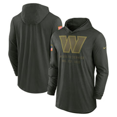 2025 Salute to Service Sideline Dri-FIT Lightweight Hooded Pullover - Washington Commanders Pullover