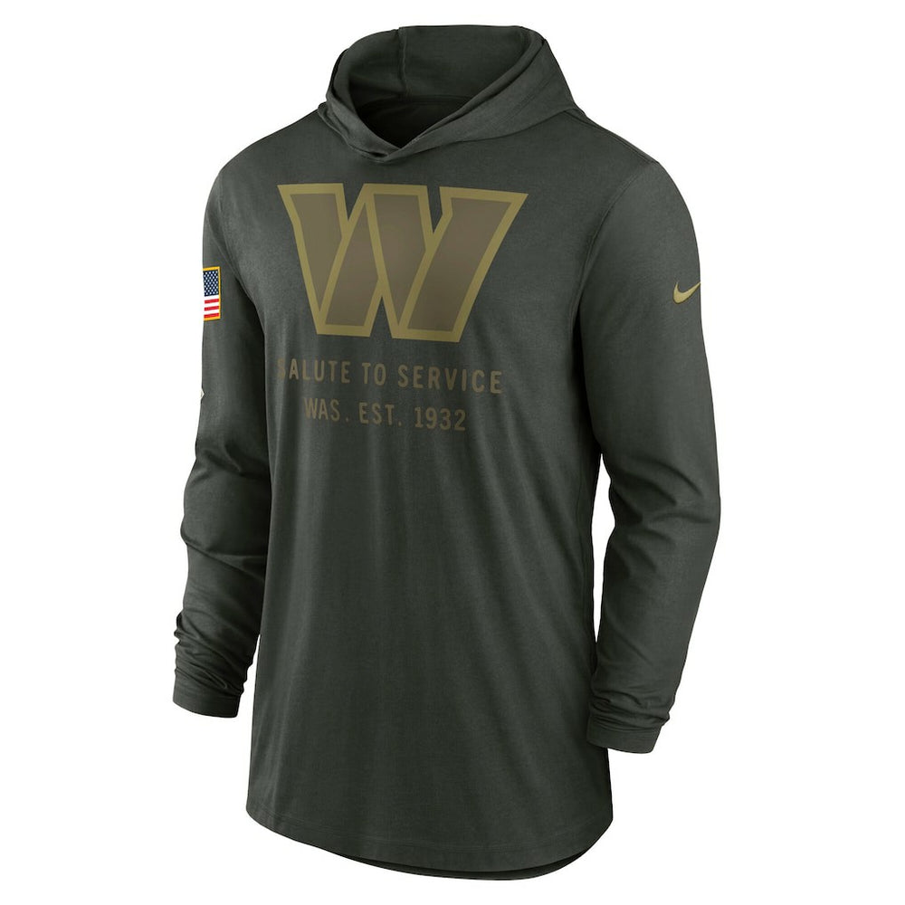 2025 Salute to Service Sideline Dri-FIT Lightweight Hooded Pullover - Washington Commanders Pullover