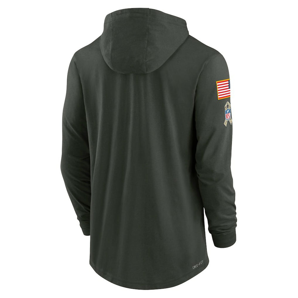 2025 Salute to Service Sideline Dri-FIT Lightweight Hooded Pullover - Cleveland Browns Pullover