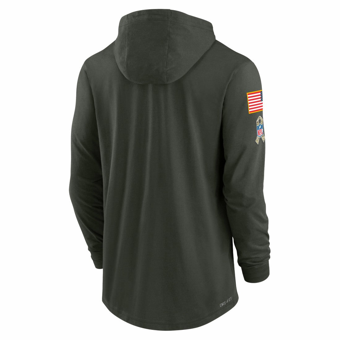 2025 Salute to Service Sideline Dri-FIT Lightweight Hooded Pullover - Detroit Lions Pullover