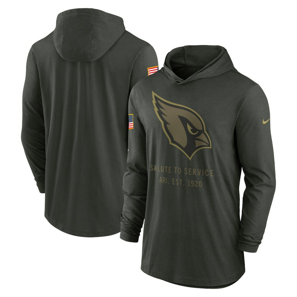 2025 Salute to Service Sideline Dri-FIT Lightweight Hooded Pullover - Arizona Cardinals Pullover