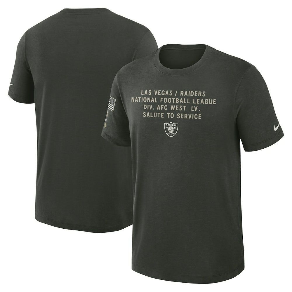 2025 Salute to Service Sideline Slub Dri-FIT T-Shirt - Las Vegas Raiders T-shirts