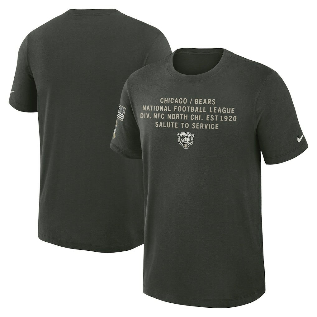 2025 Salute to Service Sideline Slub Dri-FIT T-Shirt - Chicago Bears T-shirts