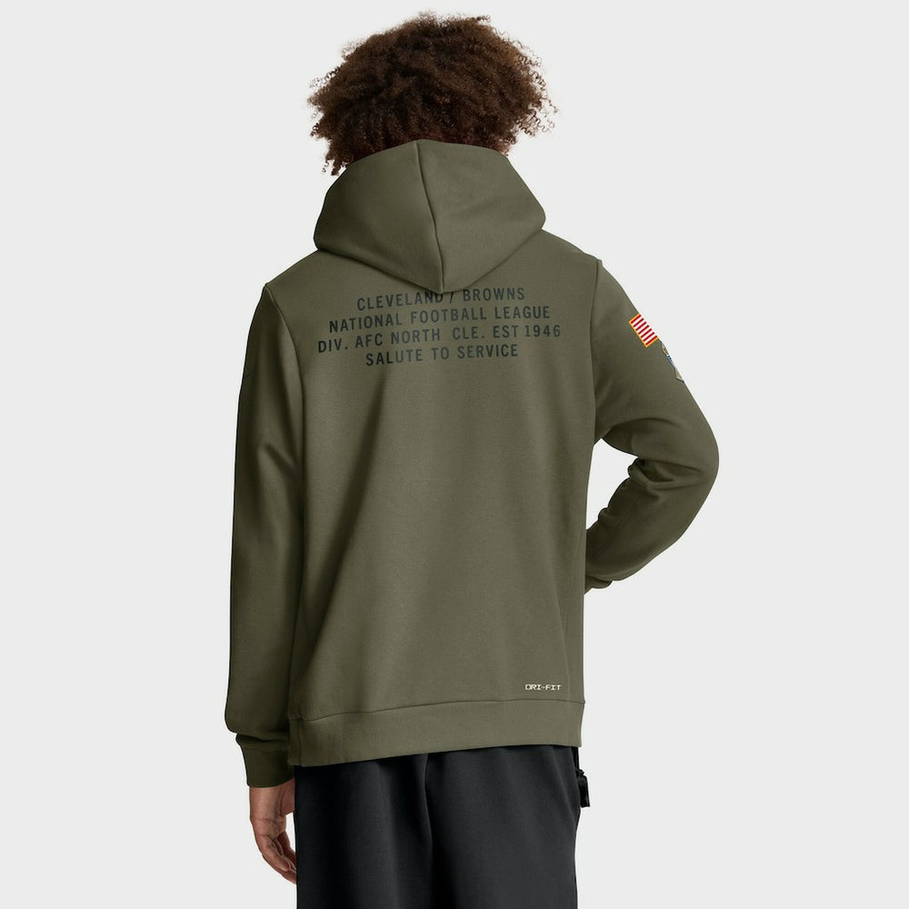 2025 Salute to Service Sideline Standard Issue Dri-FIT Hoodie - Cleveland Browns Hoodies