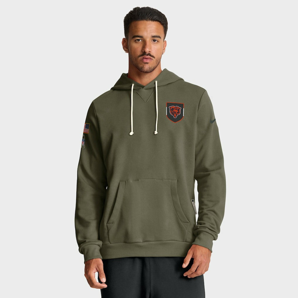 2025 Salute to Service Sideline Standard Issue Dri-FIT Hoodie - Chicago Bears Hoodies