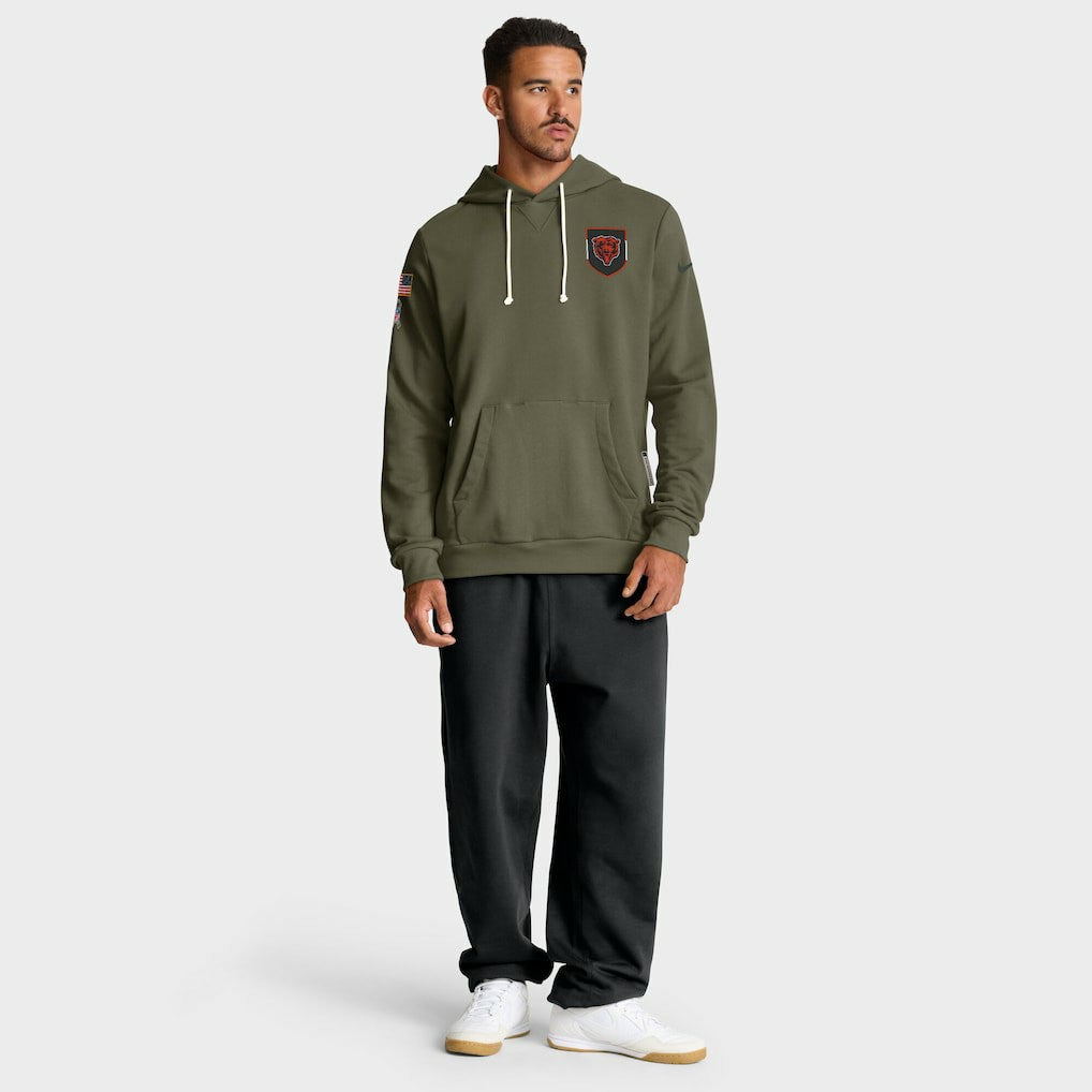 2025 Salute to Service Sideline Standard Issue Dri-FIT Hoodie - Chicago Bears Hoodies