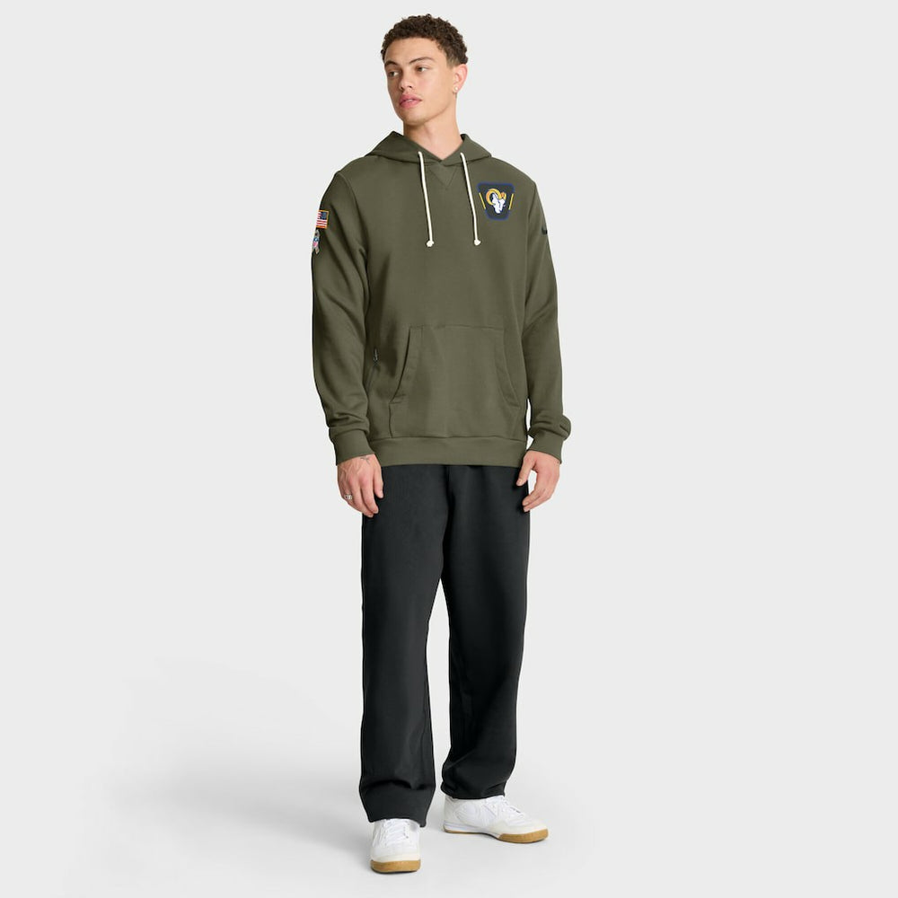 2025 Salute to Service Sideline Standard Issue Dri-FIT Hoodie - Los Angeles Rams Hoodies